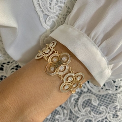 Pulseira com Detalhe no Ródio Branco 18K na internet