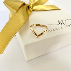 ANEL V BANHADO A OURO 18K - comprar online