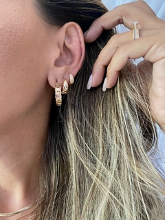 Brinco Argola Elos Banhado a Ouro 18k - Bianca Tardivo Semijoias I Prata 925 e Semijoias Banhado a Ouro 18k