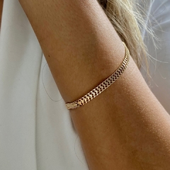 Pulseira 5 Fios Banhado a Ouro 18k