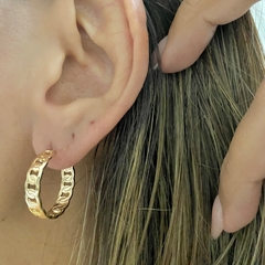 Brinco Argola Elos Banhado a Ouro 18k - loja online