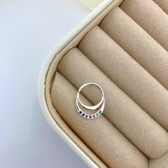 Piercing Trágus Colors Círculo Prata 925