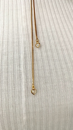 COLAR GRAVATINHA LOVE SHINE BANHADO A OURO 18K - comprar online