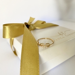 ANEL LOVE BANHADO A OURO 18K