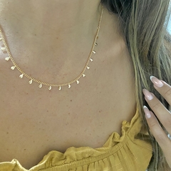CHOKER COM MINI GOTAS BANHADA A OURO 18K na internet