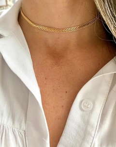 CHOKER 5 FIOS BANHADO A OURO 18K na internet