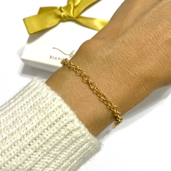 PULSEIRA ELO PORTUGUÊS BANHADO A OURO 18k na internet