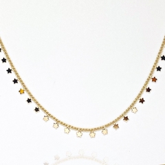 Choker Estrela Banhado a Ouro 18k