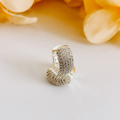 Argola Luxo Banhado a Prata 925