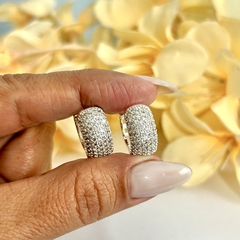 Argola Luxo Banhado a Prata 925 - comprar online