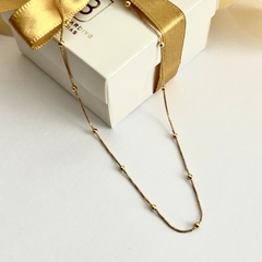 Colar Mini Bolinha Banhado a Ouro 18k