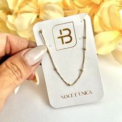 Colar Mini Bolinha Banhado a Ouro 18k - comprar online