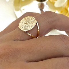 ANEL PAI NOSSO BANHADO A OURO 18K na internet