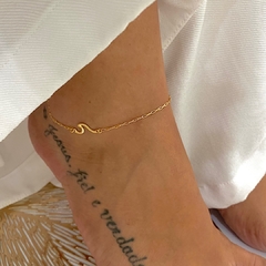 Tornozeleira Onda Banhado a Ouro 18k - comprar online