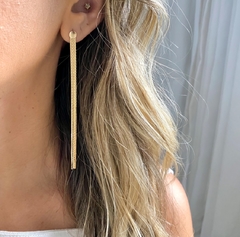 Brinco Franja Corrente Veneziana Banhado a Ouro 18k - comprar online