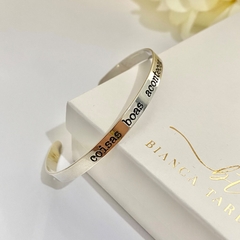 Bracelete Coisas Boas Acontecem Prata 925