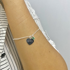 Pulseira Love Banhado a Prata 925 - comprar online