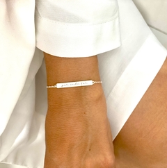 Pulseira Plaquinha Ela Prata 925 na internet
