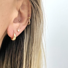 Argola Lisa (P) Banhado a Ouro 18k - comprar online