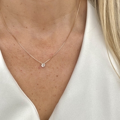 Conjunto Ponto de Luz Banhado a Ouro 18k 5mm - comprar online