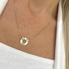 Colar Sol, Mar e Sal Banhado a Ouro 18k