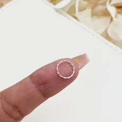 Piercing Argola Torcida De Nariz Prata 925