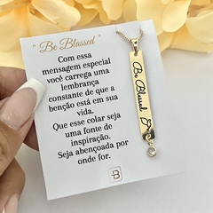 Colar Be Blessed Banhado a Ouro 18k - comprar online