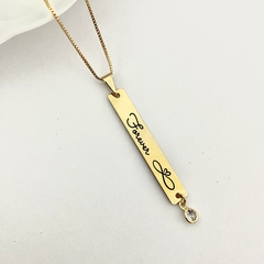 Colar Forever Banhado a Ouro 18k