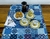 Mantel Matero Lona Mosaicos Azules - comprar online