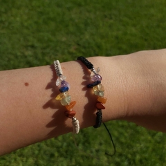 Pulsera macramé 7 chakras