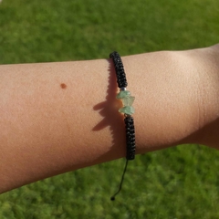Pulsera macramé cuarzo verde - comprar online