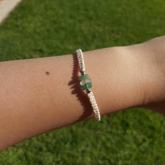 Pulsera macramé cuarzo verde en internet