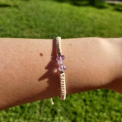 Pulsera macramé amatista en internet