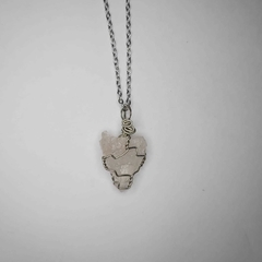Collar garden cuarzo rosa en bruto - comprar online