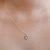 Colar Pingente Oval Nossa Senhora Aparecida Borda Cravejada Azul Escuro Prata 925 - comprar online