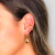 Piercing Fake Tubo Torcido Semijoia (banho Ouro 18k)