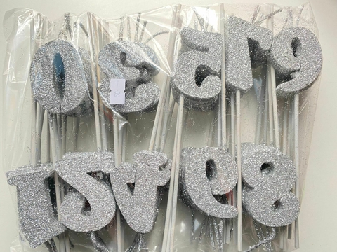 Velas de torta x color x número - cod 561