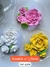 Rosetón + 3 flores - cod: 15389