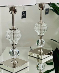 VELADOR AMELIE | VIDRIO TRANSPARENTE Y CRISTAL