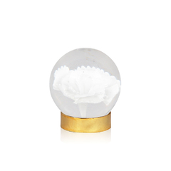 Golden Flower | Esfera con pie oro 8x8cm