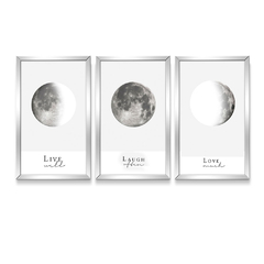 Moon | Set x 3 cuadros 30x50cm