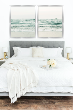 Playa + Suculenta | set x 2 cuadros 40x50cm - SOIE TIENDA DECO