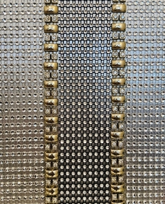 LÁMPARA DIAMANTE CON INCRUSTACIONES DORADAS - SOIE TIENDA DECO