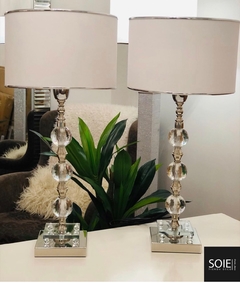 LAMPARA STRAUSS GRANDE BASE CRISTAL - SOIE TIENDA DECO