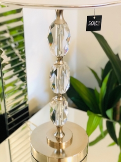 Lámpara de mesa con cristales hexagonales - comprar online