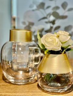 elm gold L | jarron de vidrio 13x17cm - comprar online