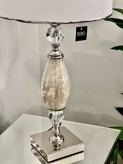 LÁMPARA VICTORIA NATURAL Y CRISTAL | ALTURA 60CM - comprar online