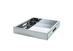 bandeja verona silver | 30x30x5cm