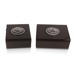 Chic black | caja de espejos 12x12x6cm - comprar online
