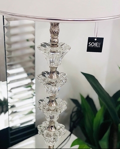 LAMPARA STRAUSS 4 FLORES DE CRISTAL - comprar online